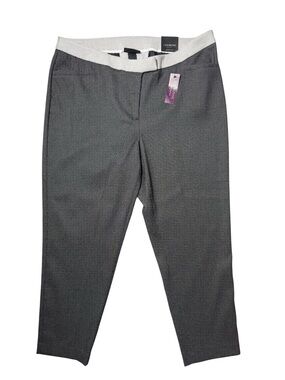 NWT Lane Bryant Size 18 Black White Ankle Pants Plus Size Workwear